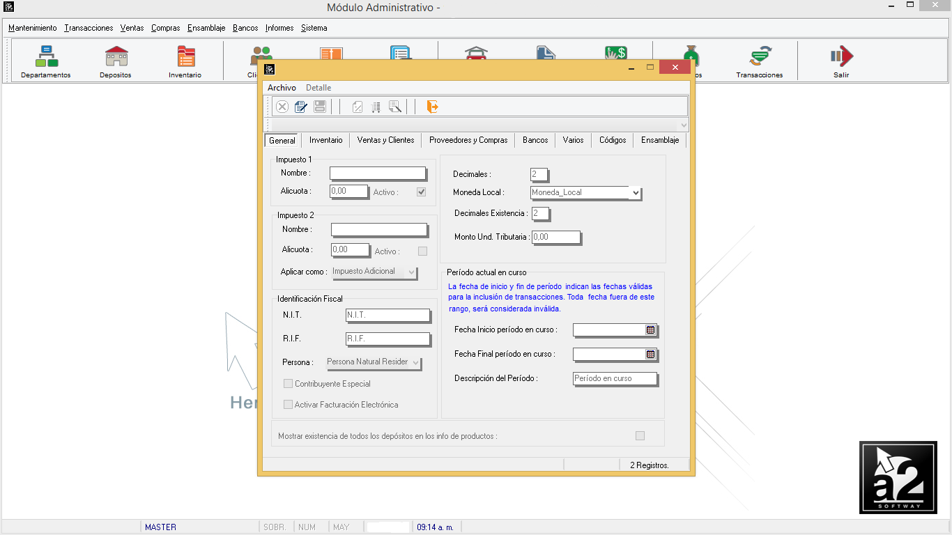 Configuración de HAC