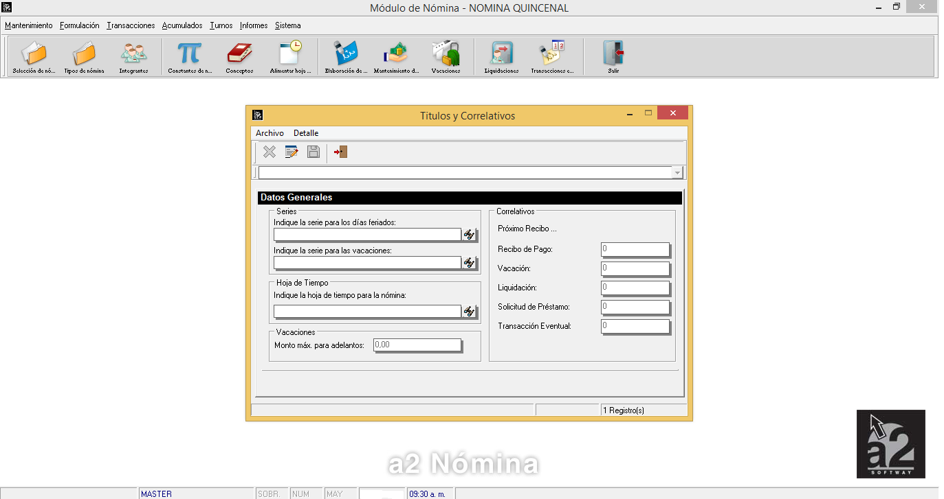 Configuración de Nómina